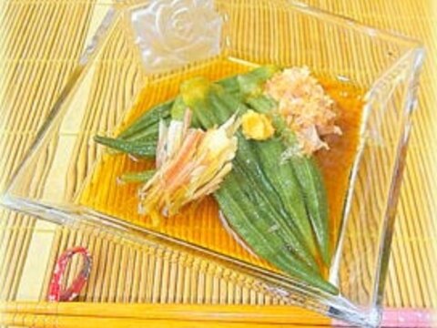 ★ひんやり♪夏のオクラの煮びたし★